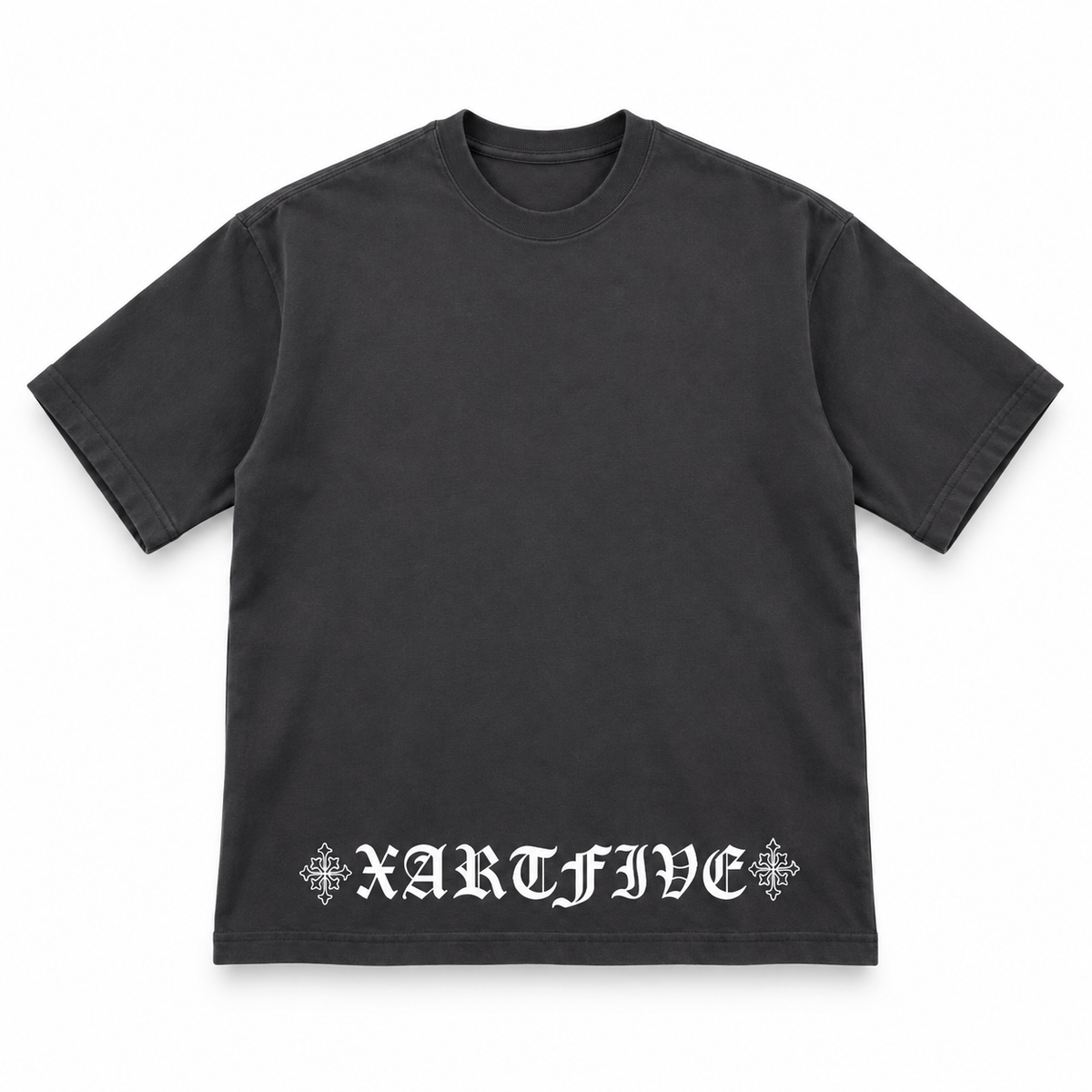 CHROMEXART Gothic Skull Oversized T-Shirt