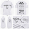 BALKANCIAGA ROCK FESTIVAL — WHITE Oversized tee