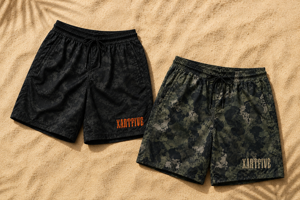 XARTFIVE Tactical Camo swin shorts – Premium Edition