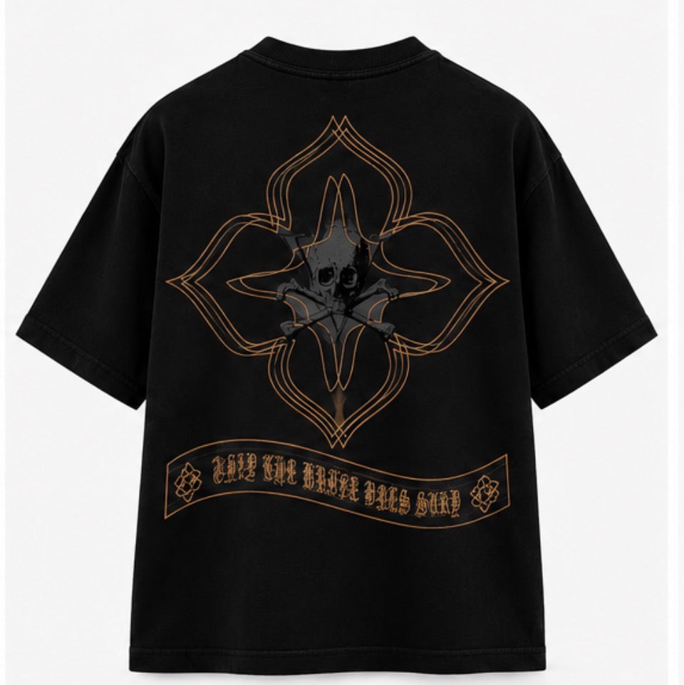CHROMEXART Fuck Only The Brave Oversized T-Shirt
