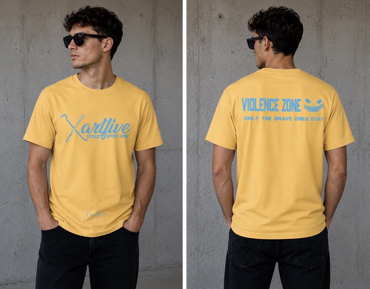 XARTIVE Violence Zone Yellow Edition Tee
