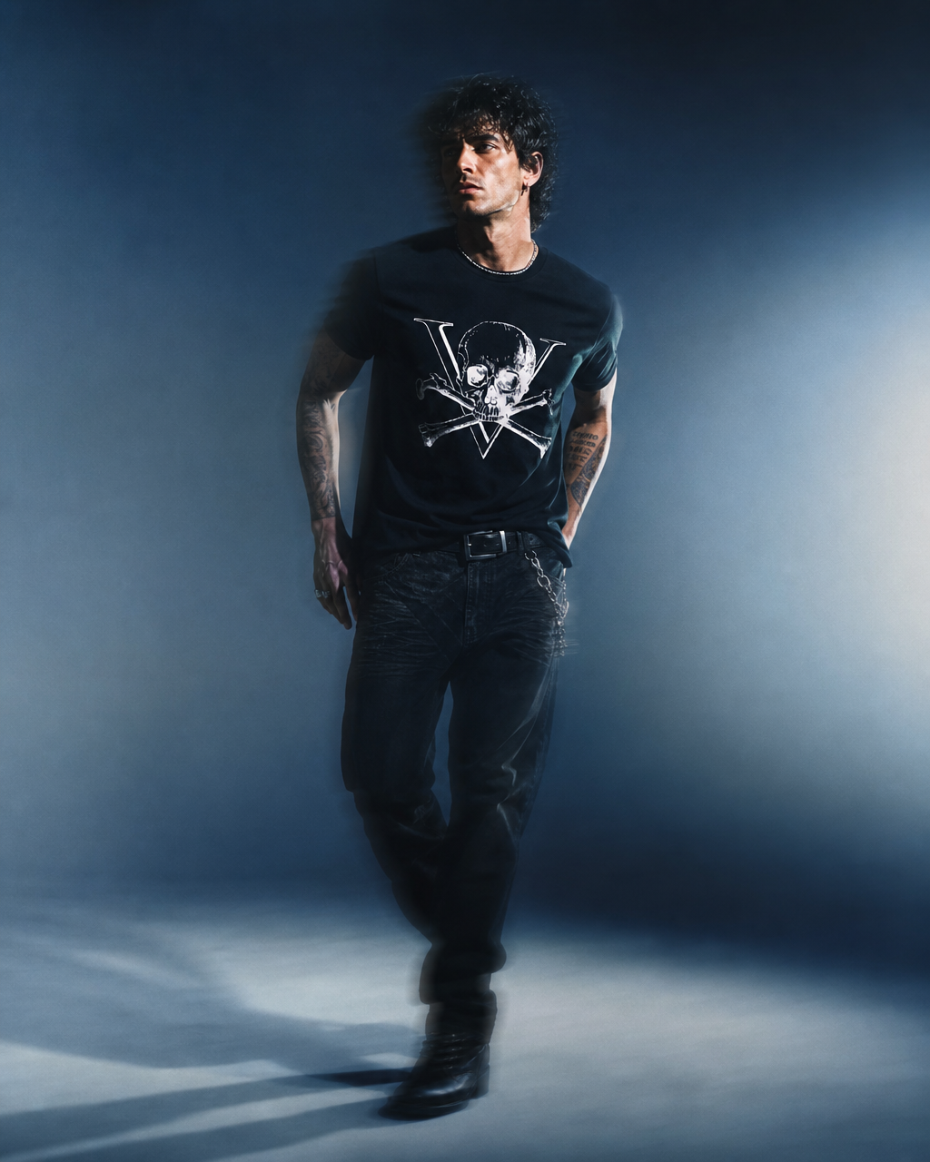 XARTPIVE “Brave Ones” Skull T-Shirt – Black