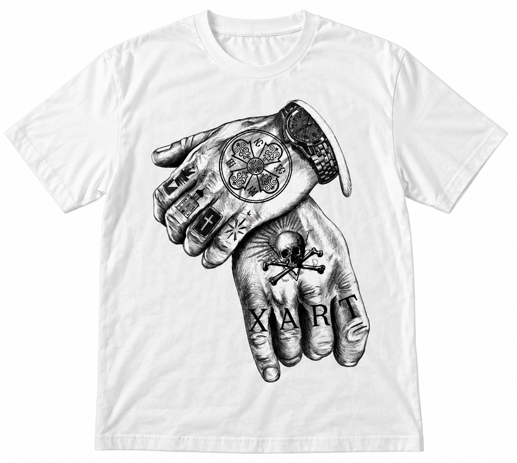 XARTFIVE — Tattoed Hands T-Shirt