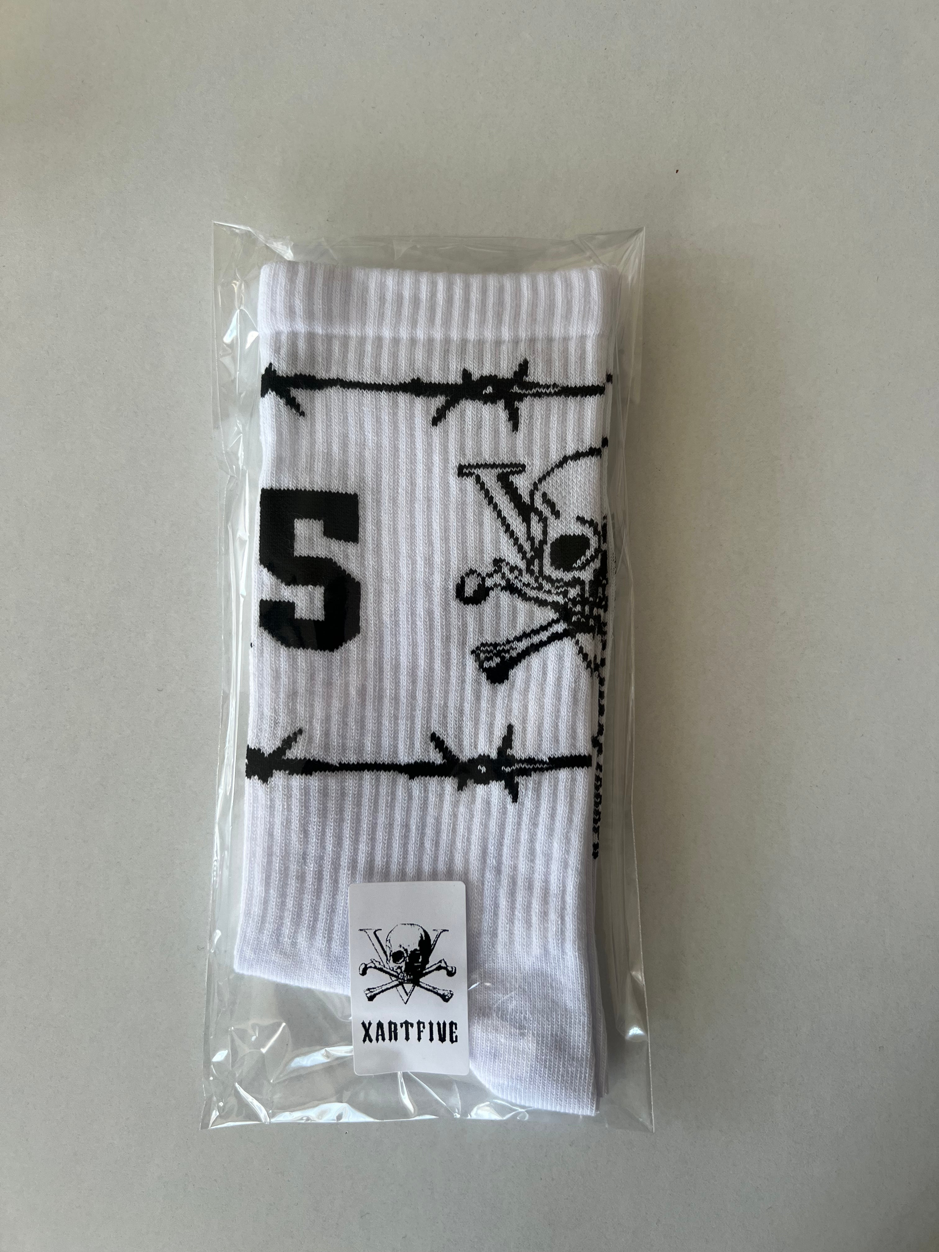 X-5  Sports socks (White)